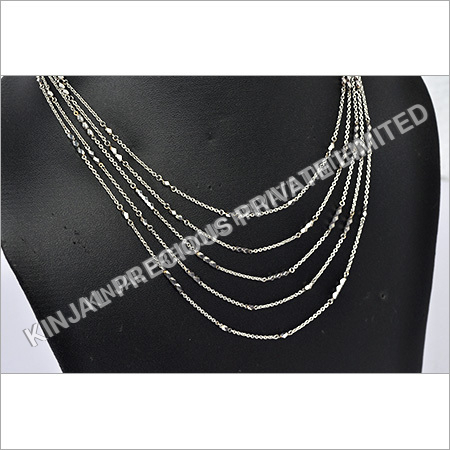 Platinum Beaded Necklace