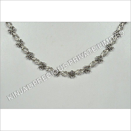 Platinum Omega Necklace