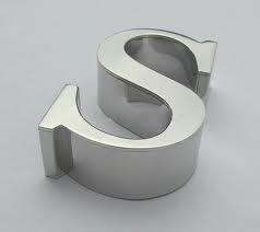 Steel letters