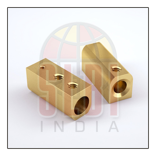 Golden Non Ferrous Brass Terminal Block