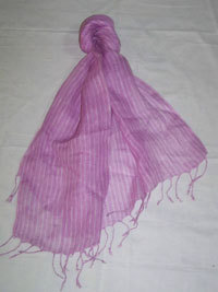 Scarves - Linen, 70x180 cm, Lavender | Soft Texture, Stylish Design, Lightweight, Durable, Fringe