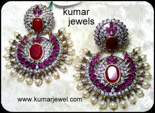 Colored earring.