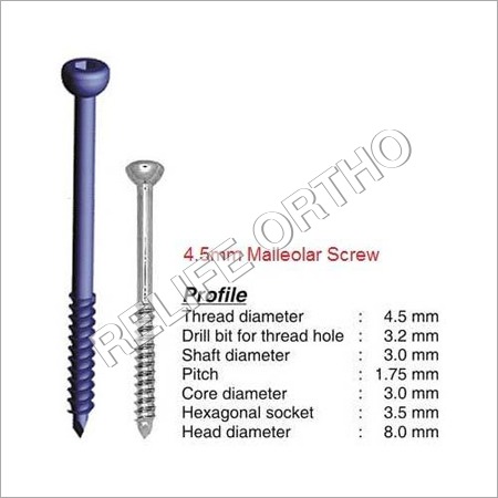Malleolar Screws