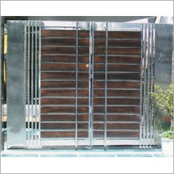 Stainless Steel Wooden Gate