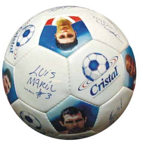 Player Photo Soccer Ball - PVC, Sizes 3/4/5, Latex/Butyl Bladder | Hand-Sewn, High Shine, FIFA Approved