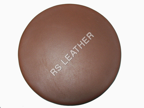 Leather Coaster - Leather Material | Round Shape, Tan Color For Stylish Table Protection