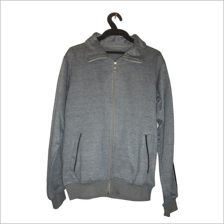 Designer Wool Jacket - Wool Multiple Sizes Grey Zipper Closure | Warmth Comfort Durable Shrink-Free Stylish Two Pockets
