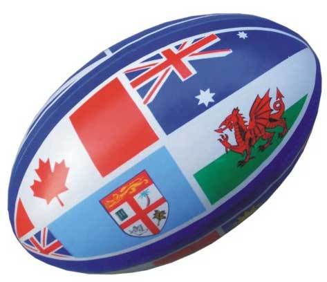 PVC Laminate Rugby ball Flag
