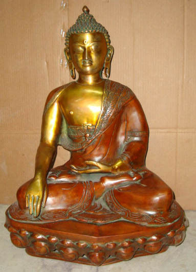 BUDDHA SITTING BLESSING HAND STATUE