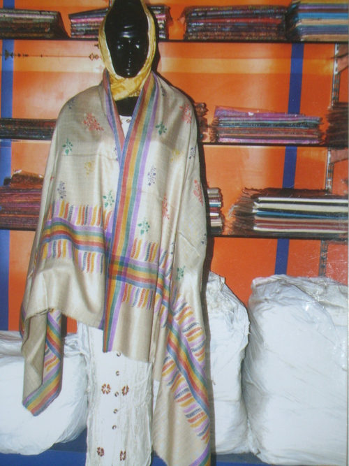 Pashmina Shawl With Stripes 36x80