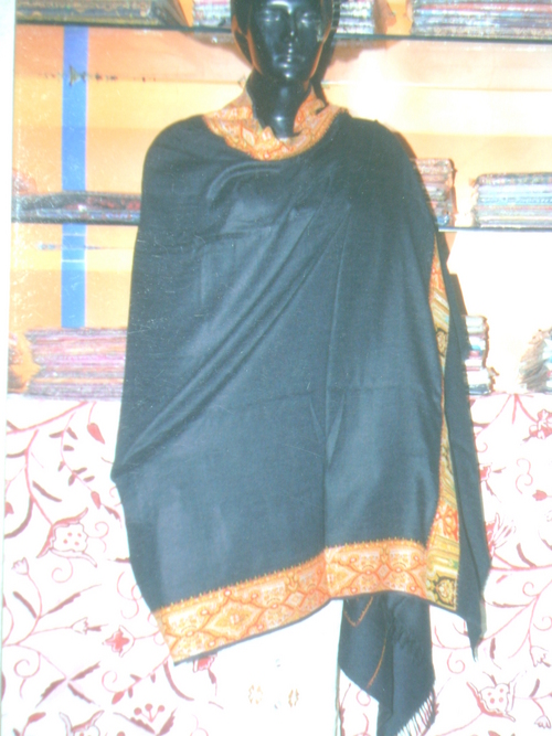 Pashmina Shawl With Jamawar Border 36x80