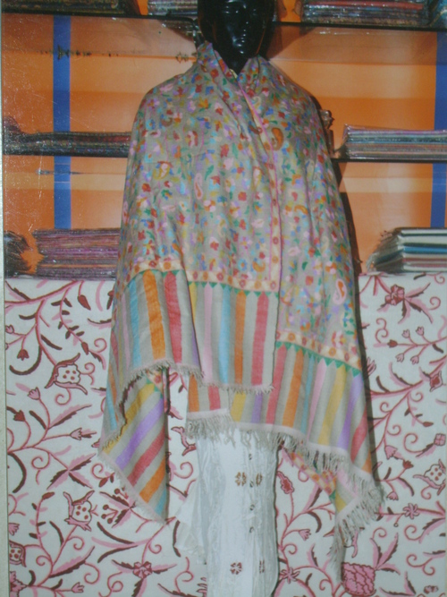 Kaani Shawl Natural Color 36x80