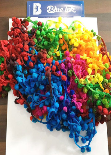 Fancy Colourful Pum Pum Lace