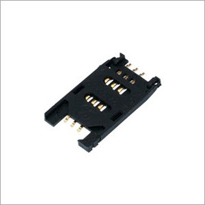 Sim Card Connector 6 Pin Flip Type Application: Gsm Modules