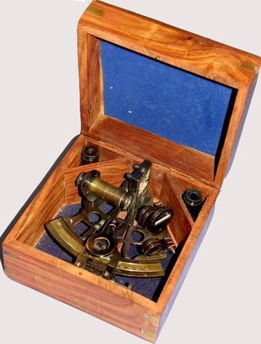 Brass Antique British Navy German Sextant Collectible Nautical Decor Gift 