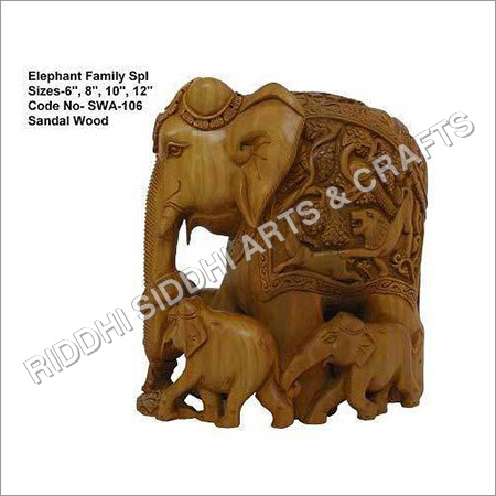 Sandalwood Elephant Statue By RIDDHI SIDDHI ARTS & CRAFTS