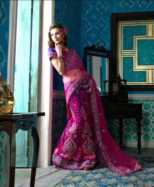 Designer Western Saree