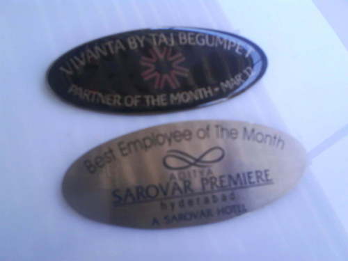 SS Etching Name Badge