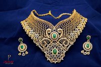 American Diamond Jewellery - Pear Cut Natural Diamonds, Silver Fancy Color | Supreme Quality, Excellent Designs, Intricate Work, Market Appreciated