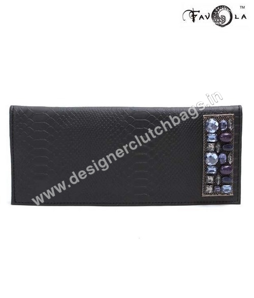 Designer Leather Clutch Bag