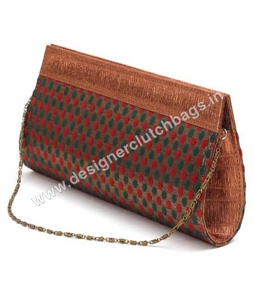 Designer Brocade Evening Clutch Bag