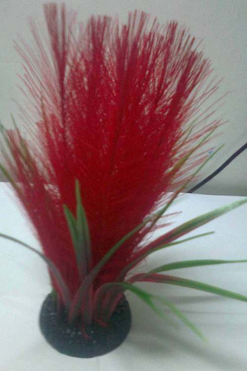 CHICOS Q-036 8" RED COLOR, AQUARIUM SILK PLANT