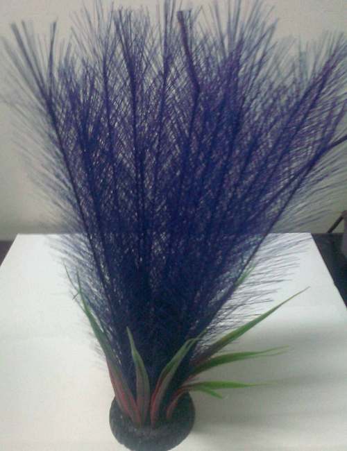 CHICOS Q-036 8" , 12" PURPLE COLOR, AQUARIUM SILK PLANT
