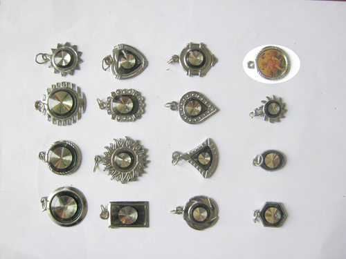Dimond Pendant - Silver, Variable Dimensions, Bezel Setting | Elegant Design, Polished Finish, Durable Material