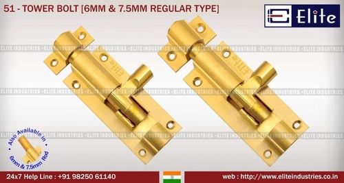 Tower Bolt 6mm & 7.55mmRegular Type