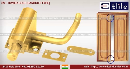 Brass Cam Bolt Round