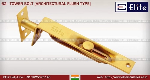 Corrosion Free Tower Bolt Architectural Fluse Type