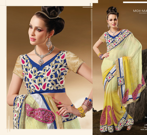 Designer Chiffon Stylish Saree
