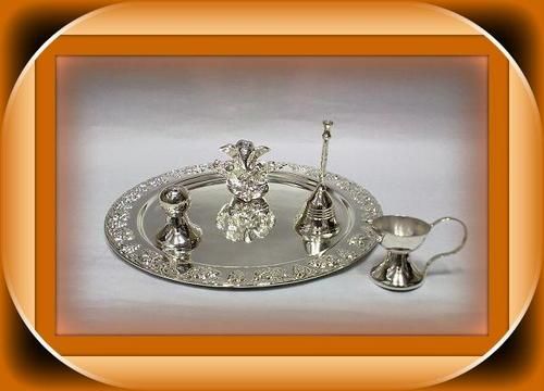 Silver Plated Arti Thali