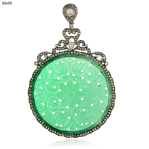 Designer Gemstone Diamond Pendant Jewelry