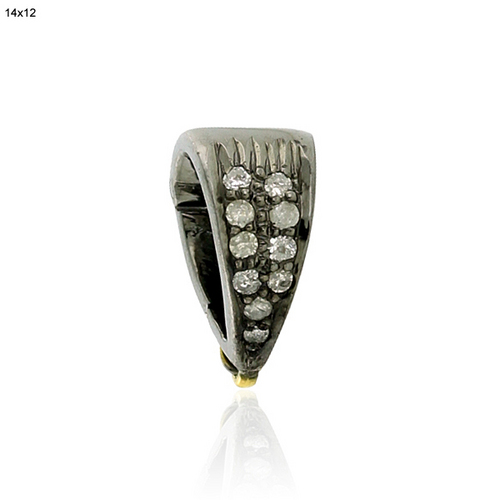 Antique Style Pave Diamond Lock Finding