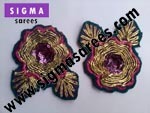 Sequines Embroidery Patches for Sarees