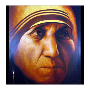 Mother Teresa Art Painting By A. Karmakar