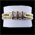 Diamond & Sapphire Bangle