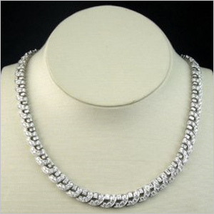George Pregnell Designed Platinum & Diamond Necklace