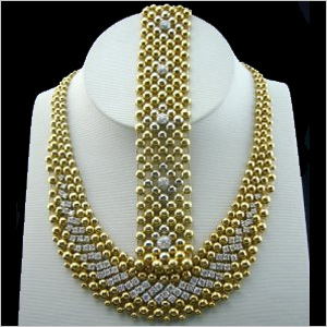 Gold & Diamond Necklace & Bracelet Sets