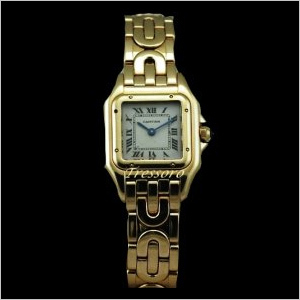 Cartier Ladies Panthere Gold 18k Quartz Roma n Num