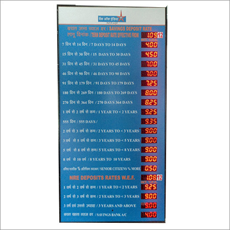 Bank Interest Rate Board Bank Interest Rate Board