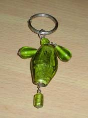 Green Gemstone Keychain