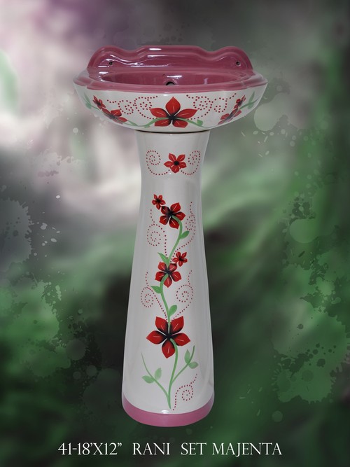 Wash Basin With Pedestal