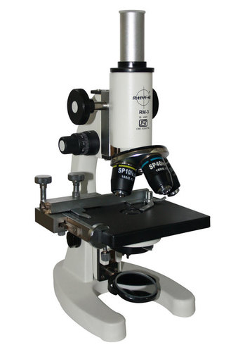 Student Medical Microscope - Metal, 120x120mm Stage Size | High Power Lenses, Sturdy Design, Hassle-Free Functionality
