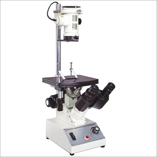 Inverted Tissue Culture Microscope - Metal Body, Oversize Stage 180x150mm, 45-degree Binocular Head, Koehler Illumination | Achromatic Objectives 5x, 10x, Lwd-20x, Lwd-40xsl