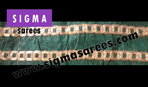Laces for Sarees - Silk Thread, Variable Length, Green, Embroidered | Elegant Designs, Durable Material, Perfect Finish