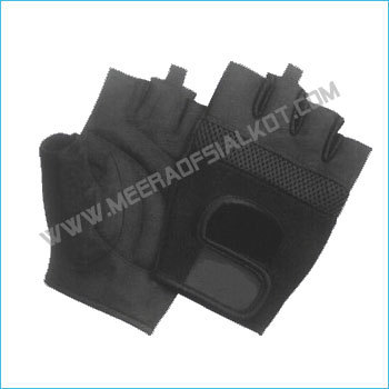 Weightlifting Gym Gloves - Leather/Synthetic