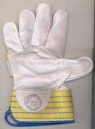 PURE CHROME CANVAS LEATHER HAND GLOVES