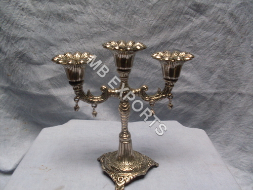 Copper White Metal Candle Stend On Jawish